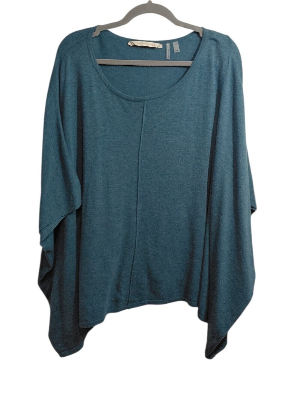 Soft Surroundings Teal Draped Poncho Top